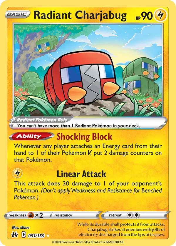 Radiant Charjabug 051/159 - Crown Zenith (HO)