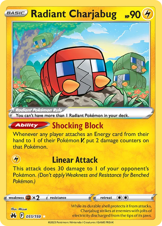 Radiant Charjabug 051/159 - Crown Zenith (HO)