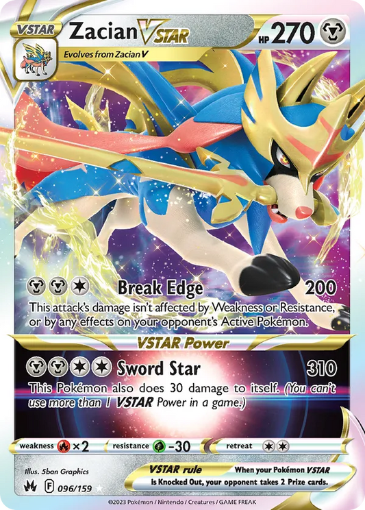 Zacian VSTAR 096/159 - Crown Zenith (HO)