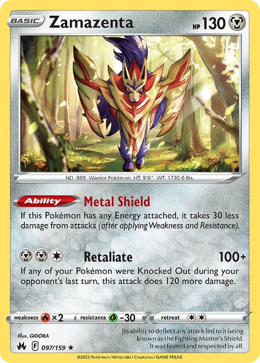 Zamazenta 097/159 - Crown Zenith (HO)