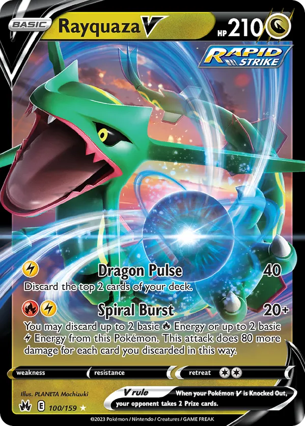 Rayquaza V 100/159 - Crown Zenith (HO)