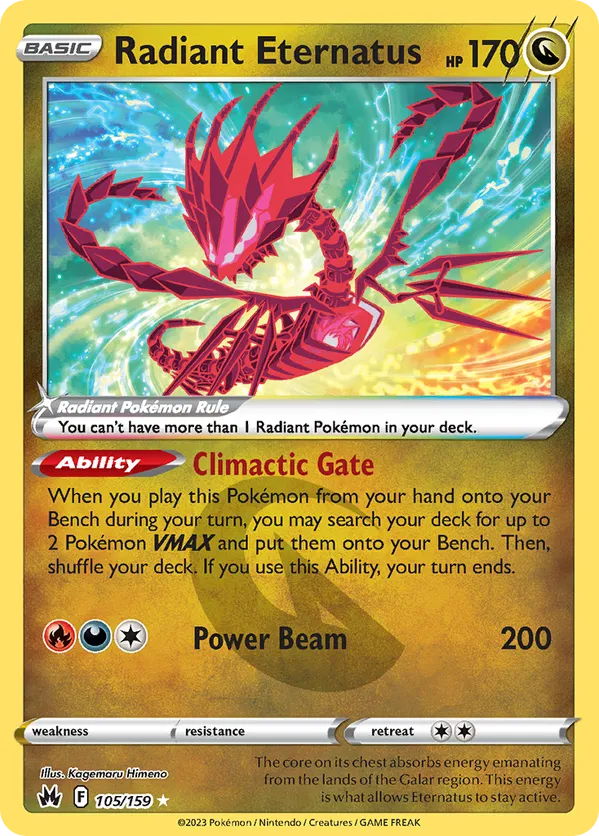 Radiant Eternatus 105/159 - Crown Zenith (HO)