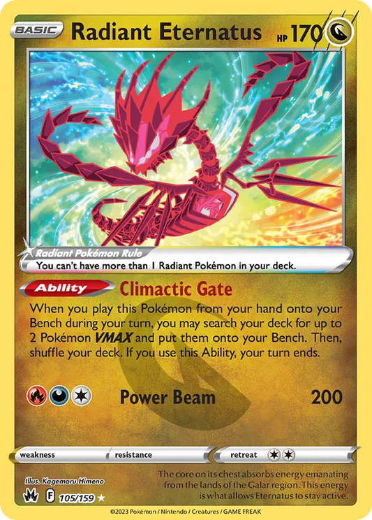 Radiant Eternatus 105/159 - Crown Zenith (HO)