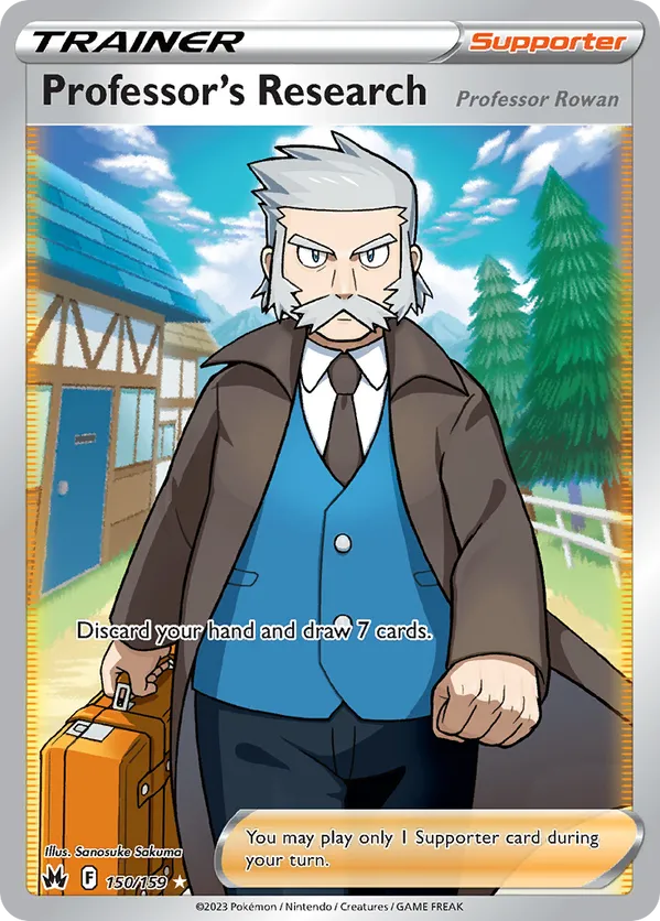 Professor's Research (Full Art) 150/159 - Crown Zenith (HO)