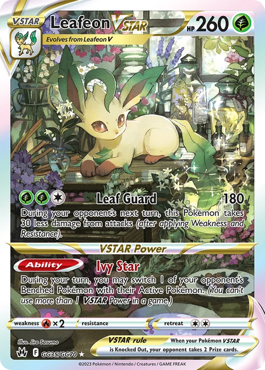 Leafeon VSTAR GG35/GG70 - Crown Zenith: Galarian Gallery (HO)