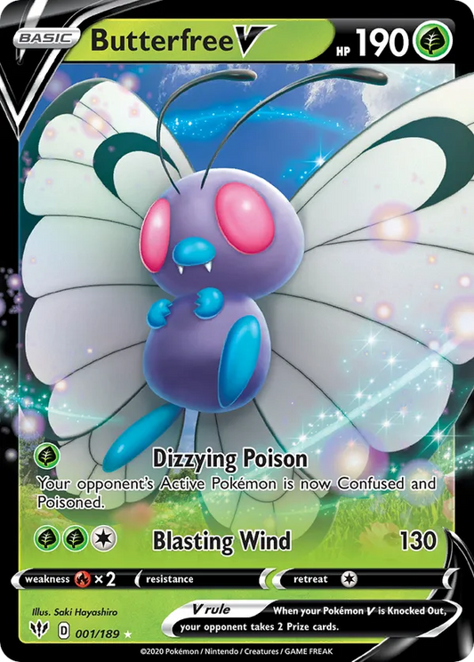 Butterfree V 001/189 - Darkness Ablaze (HO)