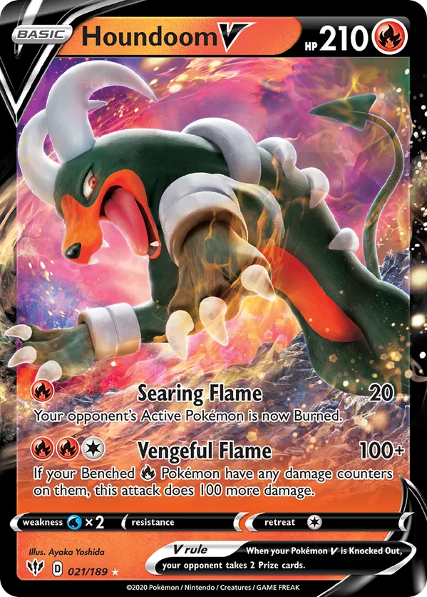 Houndoom V 021/189 - Darkness Ablaze (HO)