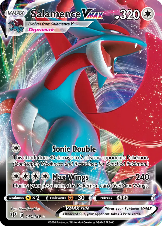 Salamence VMAX 144/189 - Darkness Ablaze (HO)