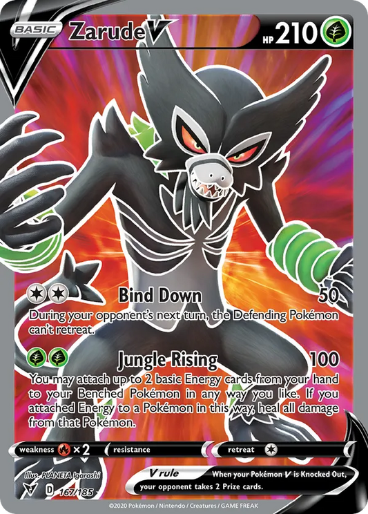Zarude V (Full Art) 167/185 - Vivid Voltage (HO)