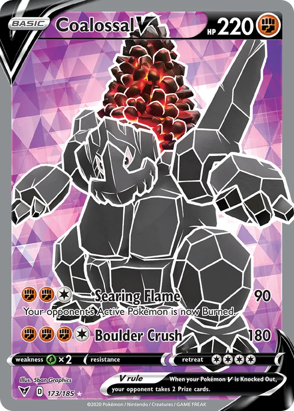 Coalossal V (Full Art) 173/185 - Vivid Voltage (HO)