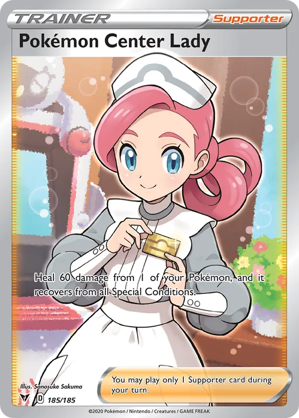 Pokemon Center Lady (Full Art) 185/185 - Vivid Voltage (HO)