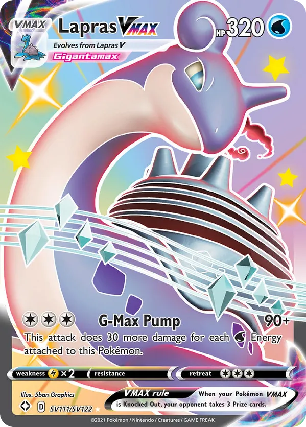 Lapras VMAX SV111/SV122 - Shining Fates: Shiny Vault (HO)
