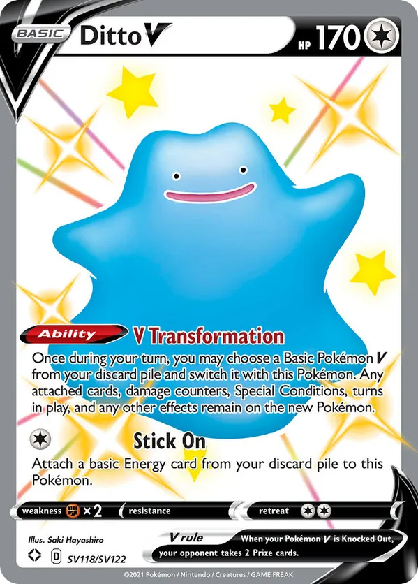 Ditto V SV118/SV122 - Shining Fates: Shiny Vault (HO)