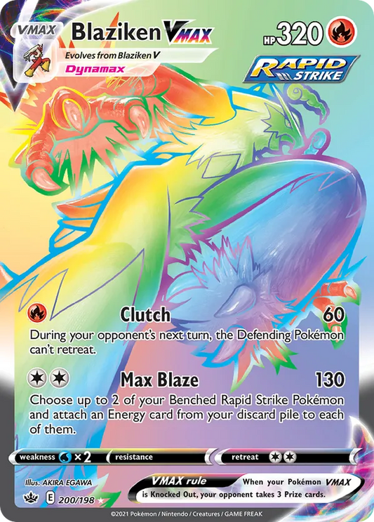 Blaziken VMAX (Secret) 200/198 - Chilling Reign (HO)