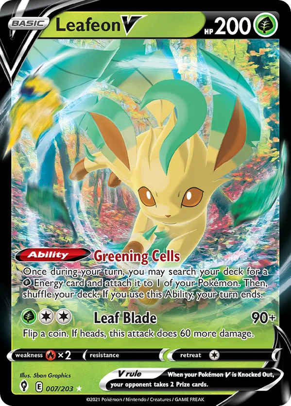 Leafeon V 007/203 - Evolving Skies (HO)