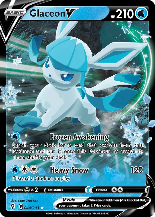 Glaceon V 040/203 - Evolving Skies (HO)