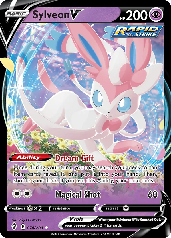 Sylveon V 074/203 - Evolving Skies (HO)