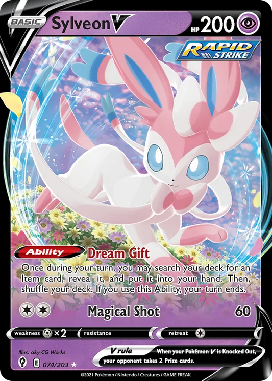 Sylveon V 074/203 - Evolving Skies (HO)