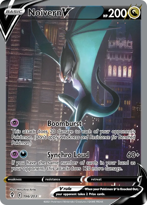 Noivern V (Alternate Full Art) 196/203 - Evolving Skies (HO)