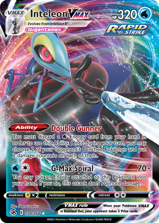 Inteleon VMAX 079/264 - Fusion Strike (HO)