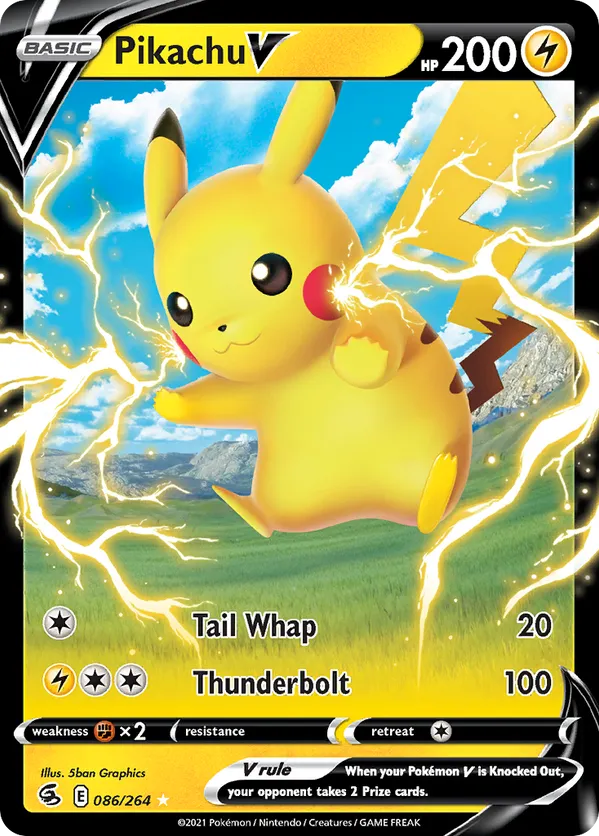 Pikachu V 086/264 - Fusion Strike (HO)