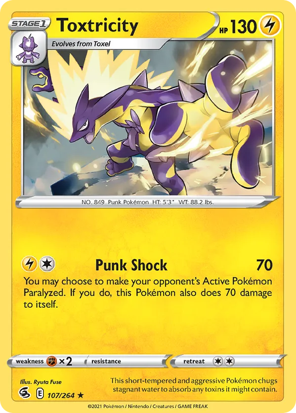 Toxtricity (107) 107/264 - Fusion Strike (HO)