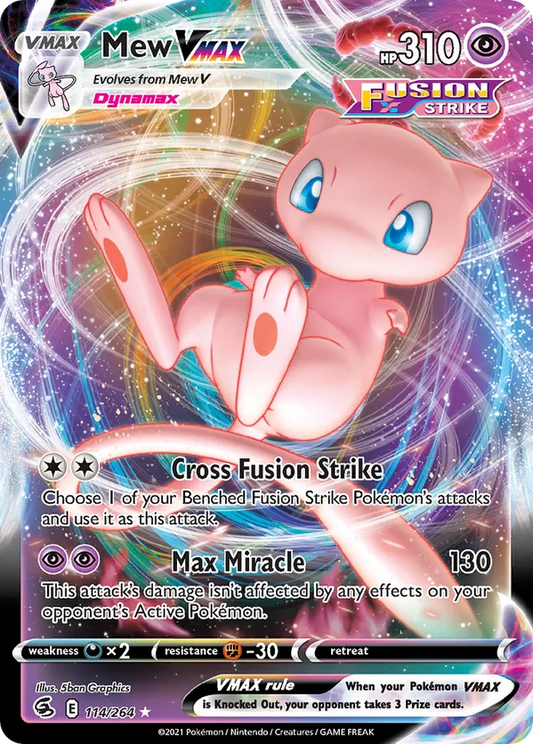 Mew VMAX 114/264 - Fusion Strike (HO)