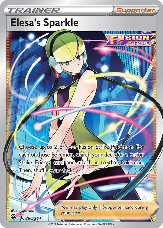 Elesa's Sparkle (Full Art) 260/264 - Fusion Strike (HO)