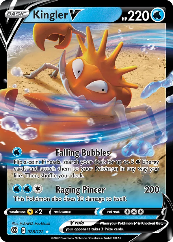 Kingler V 028/172 - Brilliant Stars (HO)