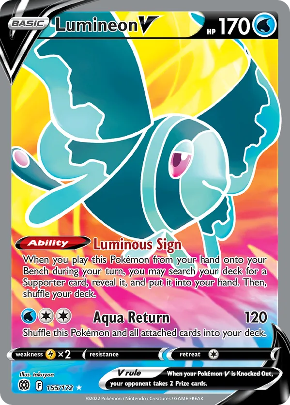 Lumineon V (Full Art) 155/172 - Brilliant Stars (HO)