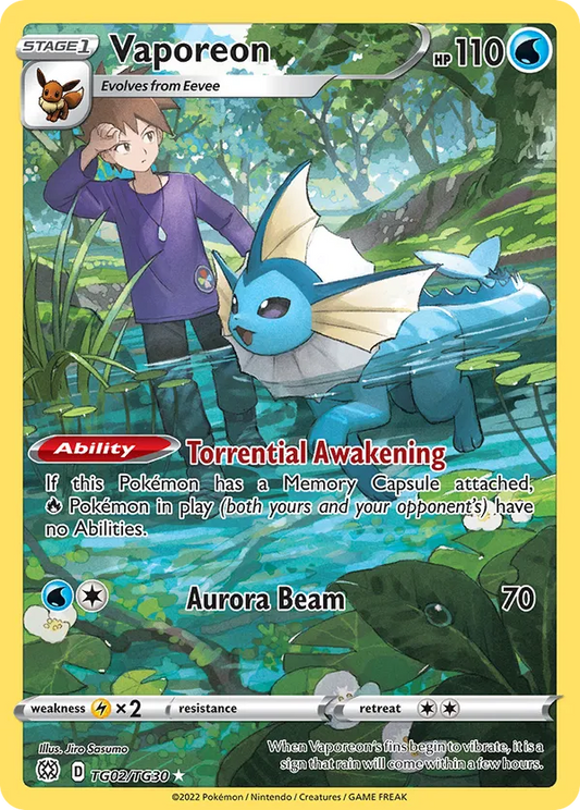 Vaporeon TG02/TG30 - Brilliant Stars Trainer Gallery (HO)