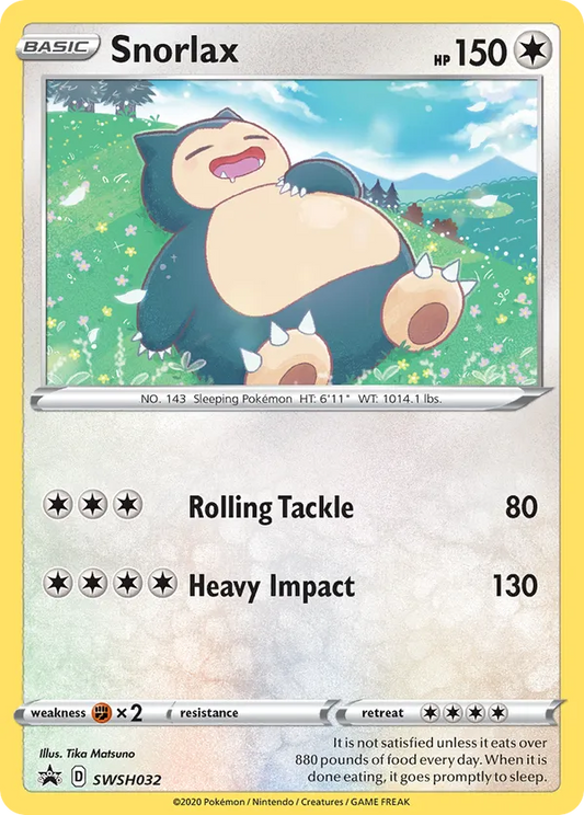Snorlax SWSH032 - Sword & Shield Promo (HO)