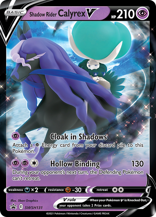 Shadow Rider Calyrex V SWSH131 - Sword & Shield Promo (HO)