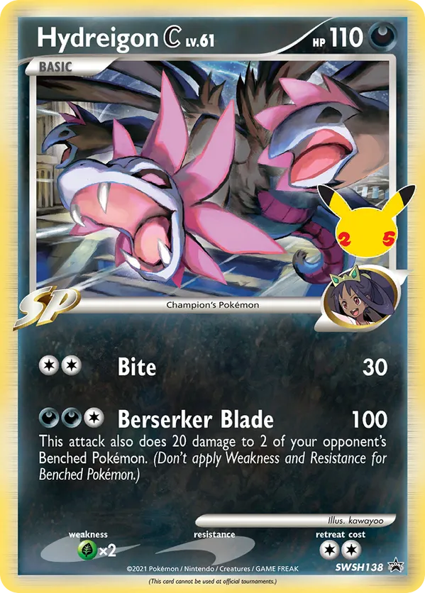 Hydreigon C lv.61 SWSH138 - Sword & Shield Promo (HO)