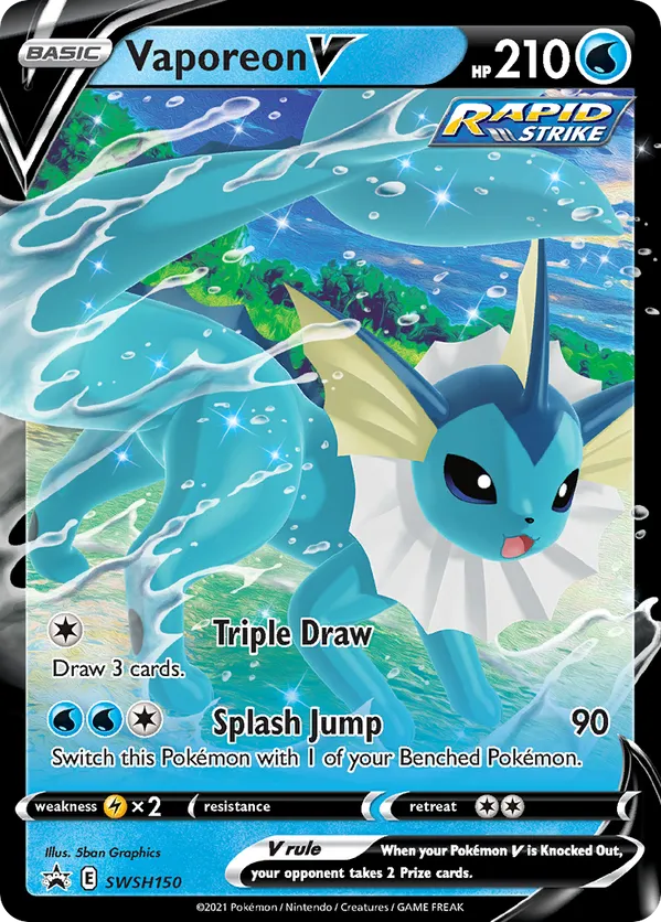 Vaporeon V SWSH150 - Sword & Shield Promo (HO)