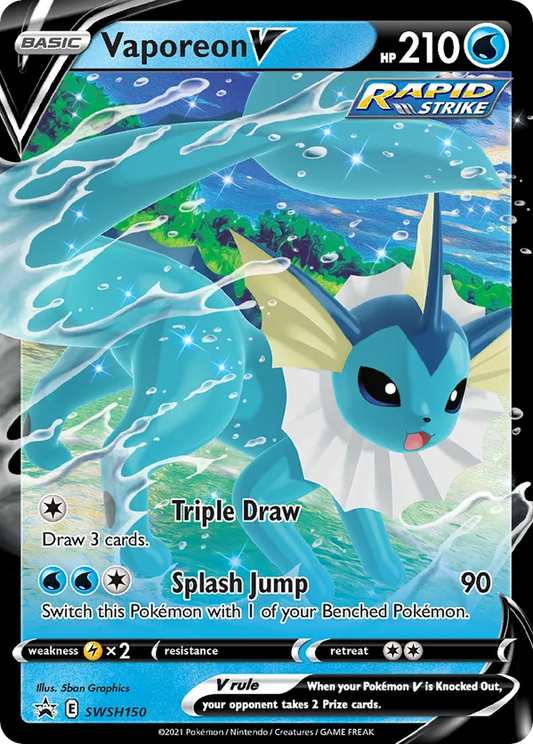 Vaporeon V SWSH150 - Sword & Shield Promo (HO)