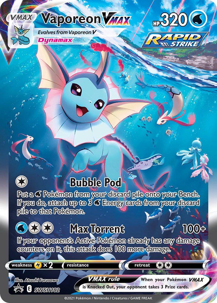 Vaporeon VMAX SWSH182 - Sword & Shield Promo (HO)