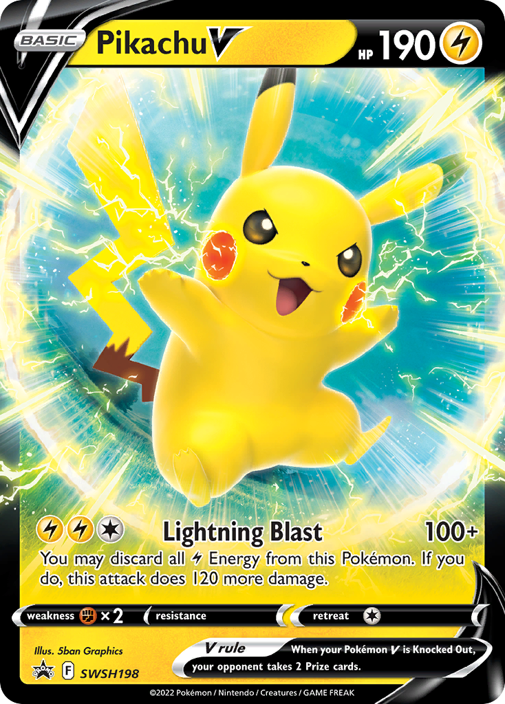 Pikachu V SWSH198 - Sword & Shield Promo (HO)