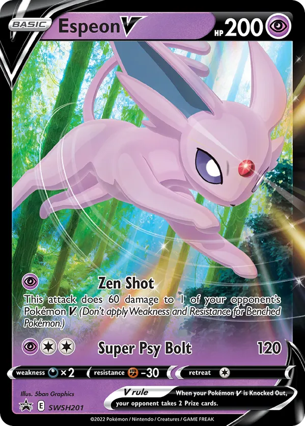 Espeon V SWSH201 - Sword & Shield Promo (HO)