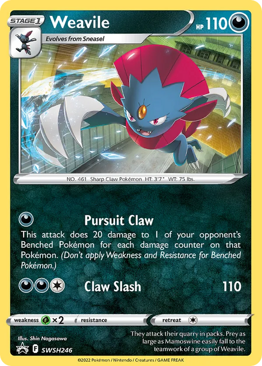 Weavile (Cosmos Holo) SWSH246 - Sword & Shield Promo (HO)