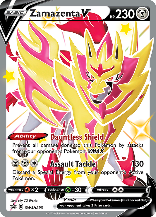 Zamazenta V (Shiny) SWSH293 - Sword & Shield Promo (HO)