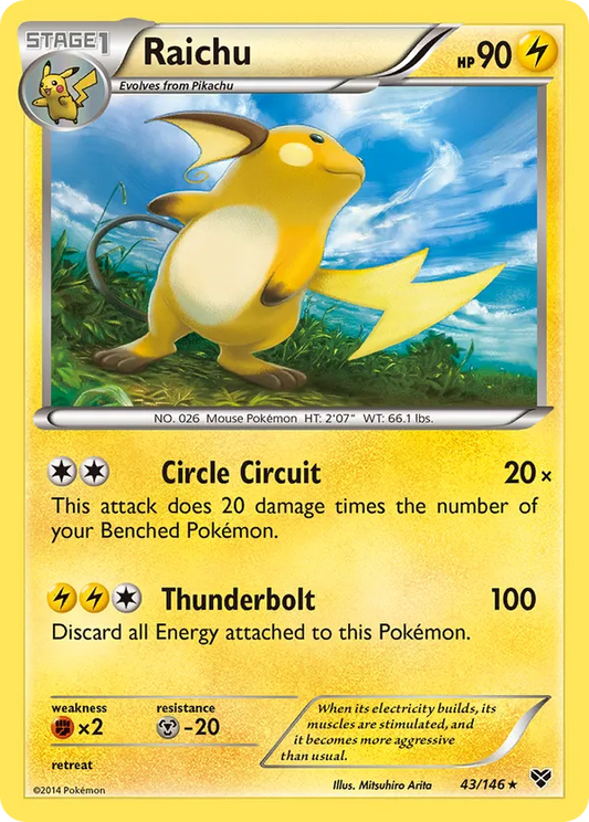 Raichu 43 - XY Base Set (HO)