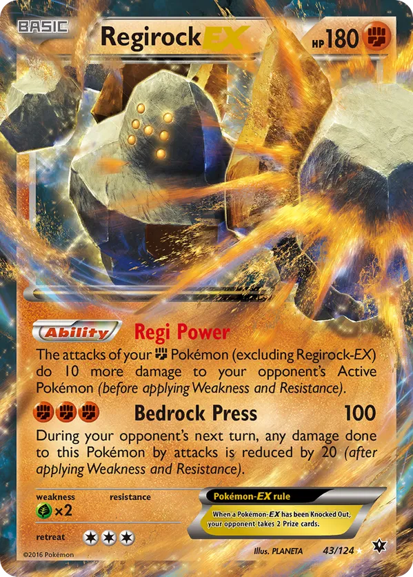 Regirock EX 43 - Fates Collide (HO)