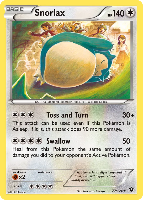 Snorlax 77 - Fates Collide (RH) - HP