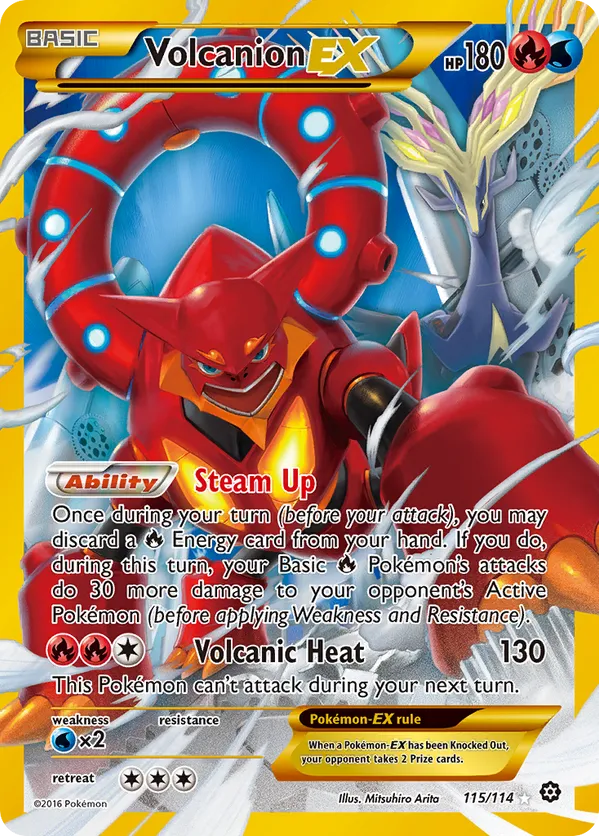 Volcanion EX (Secret) 115 - Steam Siege (HO)