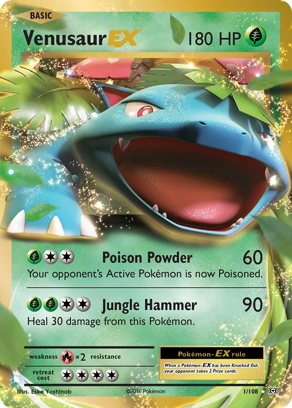 Venusaur EX 1/108 - Evolutions (HO) - LP
