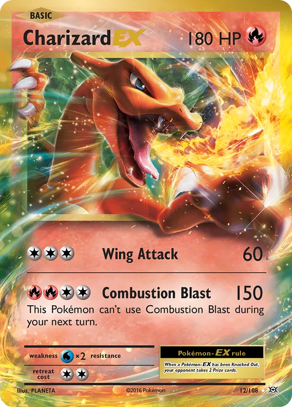Charizard EX 12/108 - Evolutions (HO)