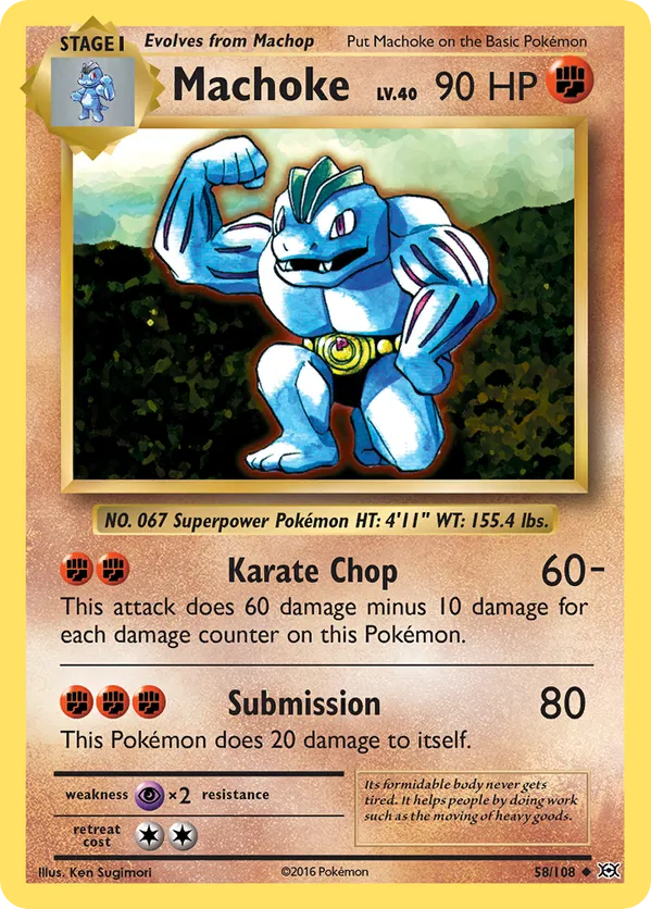 Machoke 58/108 - Evolutions (NO)