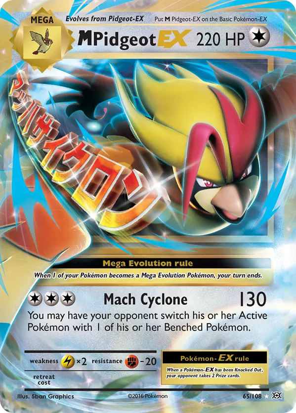 M Pidgeot EX 65/108 - Evolutions (HO)