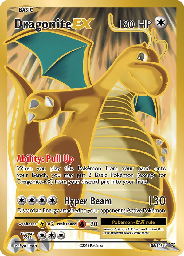Dragonite EX (Full Art) 106/108 - Evolutions (HO)